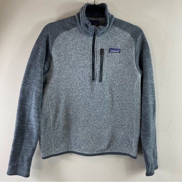 Patagonia Men’s Better Sweater Quarter Zip Pullover Fleece Gray Small - Picture 2 of 11